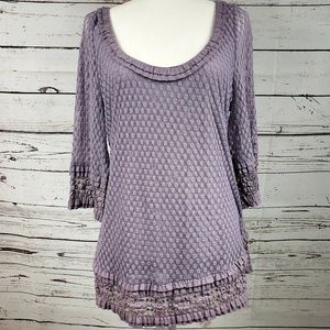 Max Studio Purple Blouse Size 1X